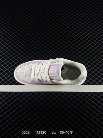 MLB Chunky Liner White Light Purple Light Pink EU 35-40 Skate Shoe Skate Sneakers - Unisex