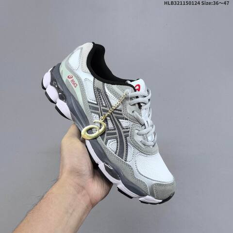 ASICS GEL-NYC White Grey Black Red EU 36-47 Running Shoe Running Sneakers - Unisex (BS-69041)