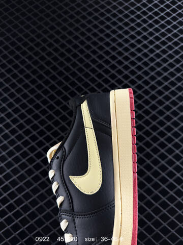 Jordan Air Jordan 1 Low OG Nigel Sylvester Nitro 2 0 Black Pale Vanilla Red EU 36-46 Sneaker - Unisex BS-80653