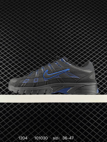 Nike P-6000 Black Blue 36-47 Running - Unisex (BS-73858)