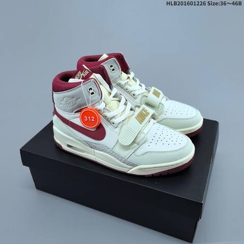 Jordan Legacy 312 Sail Light Grey Burgundy EU 36-46 Basketball - Unisex (BS-67250)