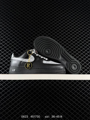 Nike Air Force 1 07 Low Black Grey White EU 36-45 Sneaker - Unisex (BS-70636)
