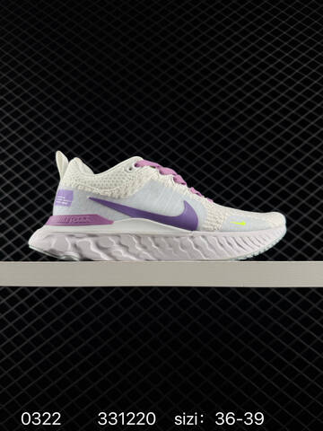 Nike Zoom React Infinity Run Flyknit 3 White Black Cream Multicolor 36-45 Running - Unisex (BS-72513)