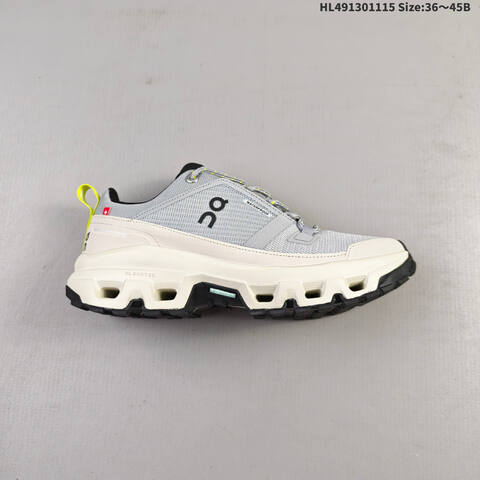 On Running Cloudrock Low WP Grey Off White Black Neon Yellow EU 36-45 Trail Shoe Trail Running Sneakers - Unisex (BS-69812)