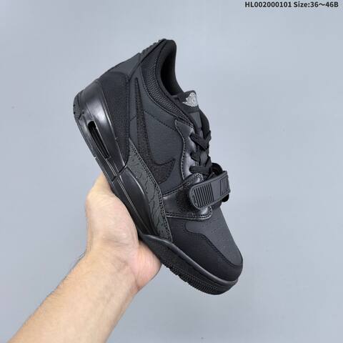 Jordan Legacy 312 Low Triple Black EU 36-46 Lifestyle - Unisex (BS-67147)