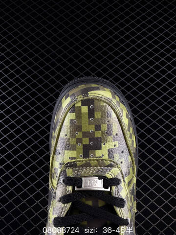 Nike Air Force 1 07 Black Lime Green Metallic Silver EU 36-45 Lifestyle - Unisex BS-69877
