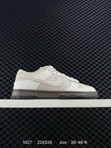 Nike SB Dunk Low Ironstone White Black 36-46 5 Skate - Unisex (BS-74539)