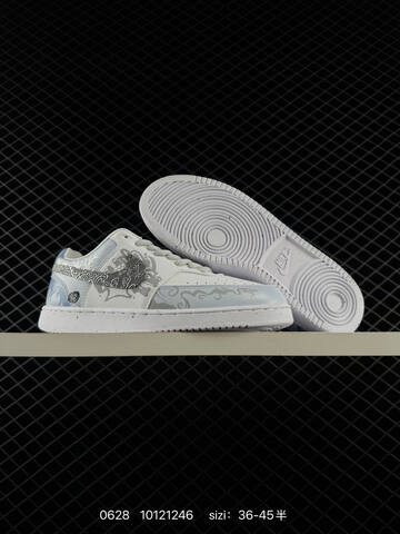 Nike Court Vision 1 Low White Light Blue Silver EU 36-45 Skate Shoe - Unisex (BS-70534)