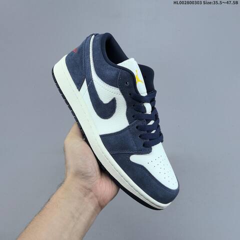 Air Jordan 1 Low Obsidian Suede AIR JORDAN 1 Aj1 Lifestyle BS-66625
