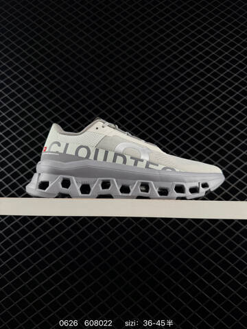 On Cloudmonster White Grey EU 36-45 Running Shoe Running Sneakers - Unisex (BS-85114)