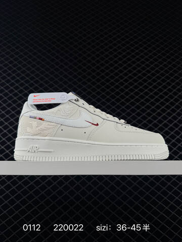 Nike Air Force 1 07 Cream White With Red Accents EU 36-45 5 Lifestyle - Unisex (BS-73175)