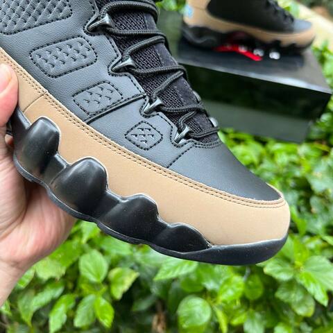 Jordan Air Jordan 9 Retro CT8019 034 Black Light Olive Brown US 9 5 UK 8 5 BR 41 EUR 43 27 5cm Basketball Shoe - Men s BS-86741