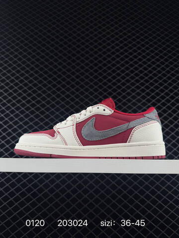Jordan Air Jordan 1 Low Sail Red Grey EU 36-45 Sneaker - Unisex BS-79800