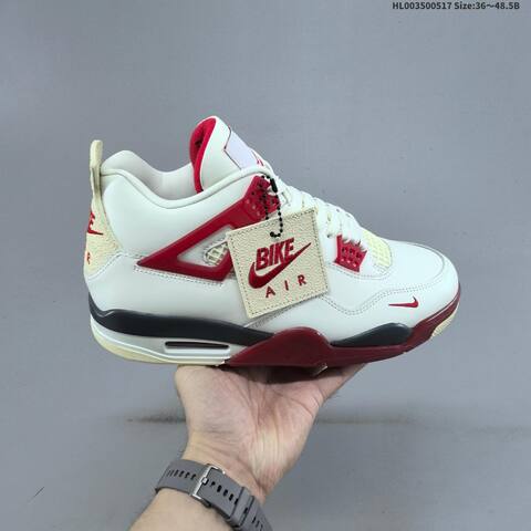 Jordan Air Jordan 4 Nigel Sylvester Sail Cinnabar Sail Cinnabar Black EU 36-48 5 Basketball - Unisex (BS-65944)
