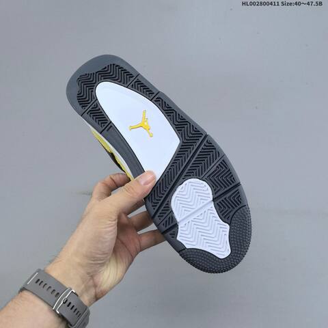 Jordan Air Jordan 4 Retro Tour Yellow Black White EU 40-47 5 Basketball - Men's (BS-66243)
