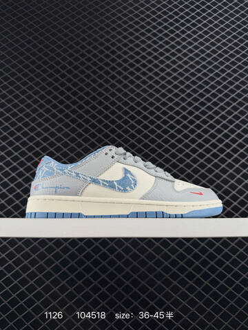 Nike SB Dunk Low Light Grey White Blue EU 36-45 Skate - Unisex (BS-73979)