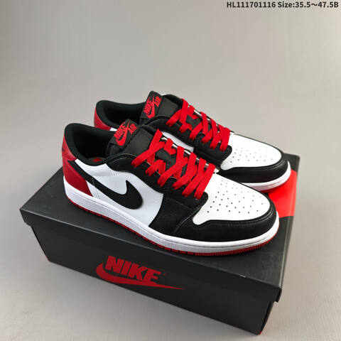 Nike Air Jordan 1 Retro Low OG Black Pink Black Red White Black Blue White EU 35 5-47 5 Casual - Unisex BS-63606