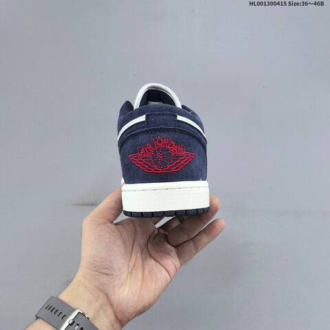 Jordan Air Jordan 1 Low Obsidian White EU 36-46 Basketball - Unisex (BS-66180)