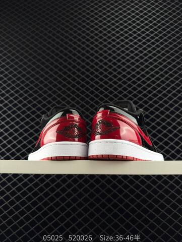 Jordan Air Jordan 1 Low Black Red White EU 36-46 Sneaker - Unisex BS-81300