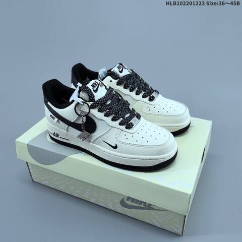 Nike Air Force 1 Low Grey White Bronze Off White Black EU 36-45 Sneaker - Unisex BS-62501