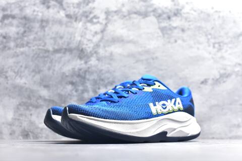 HOKA Rincon 4 Blue White Neon Yellow Black Running Shoe Running Sneakers (BS-59415)