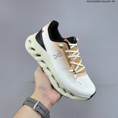 On Running Cloudtilt Off White Beige Burgundy EU 36-46 Running Shoe Running Sneakers - Unisex (BS-69587)