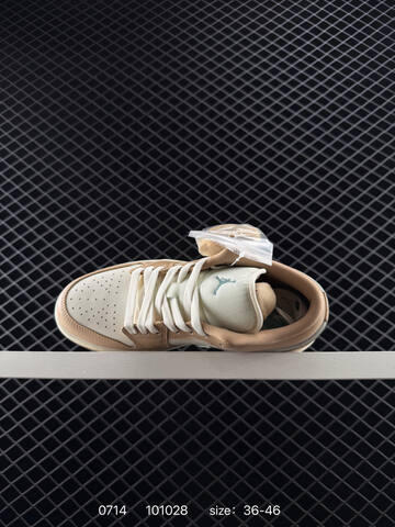 Jordan Air Jordan 1 Low DC0774-130 Sail Beige Teal Cream EU 36-46 Sneaker - Unisex (BS-81070)