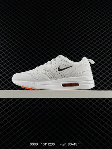 Nike Air Max 1 HQ4308-003 White Metallic Silver Orange EU 36-45 Lifestyle - Unisex (BS-70941)