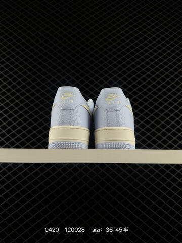 Nike Air Force 1 07 Light Blue And Cream White EU 36-45 Half Sizes Available Lifestyle - Unisex BS-71994