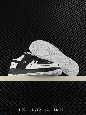 Nike Air Force 1 07 Black White 38-45 Casual - Unisex (BS-74408)