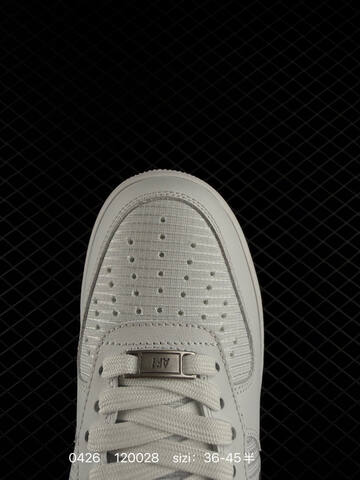 Nike Air Force 1 07 White With Black Swoosh EU 36-45 Half Sizes Available Lifestyle - Unisex BS-71861