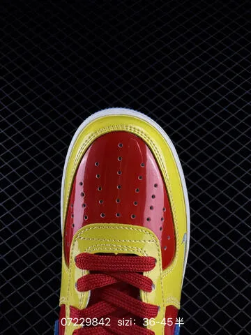 Nike Air Force 1 07 LV8 Yellow Red Blue White EU 36-45 Lifestyle - Unisex BS-70131