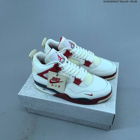 Jordan Air Jordan 4 Nigel Sylvester Sail Cinnabar Sail Cinnabar Black EU 36-48 5 Basketball - Unisex (BS-65944)