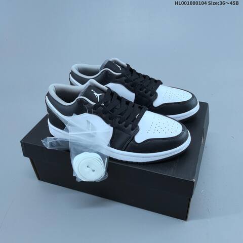 Jordan Air Jordan 1 Low Black White Gray EU 36-45 Lifestyle - Unisex (BS-67120)