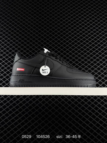 Nike Air Force 1 Low Supreme DN1555 200 Black Wheat Red White EU 36-45 Skate - Unisex BS-71133