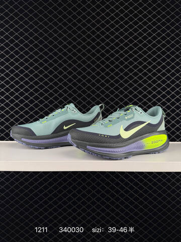 Nike Vomero 18 GTX Light Green Black Volt Purple EU 39-46 5 Running - Unisex (BS-73771)