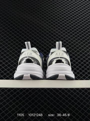 Nike Air Monarch IV White Black Navy Silver EU 36-45 5 Casual - Unisex BS-74353