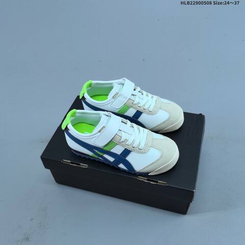 Onitsuka Tiger Mexico 66 Cream Brown Teal 24-37 Sneaker Casual Sneakers - Women's (BS-68854)