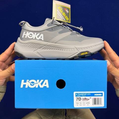 HOKA ONE ONE Transport GTX Off White Light Blue Grey Olive Black Running Shoe Running Sneakers BS-86833
