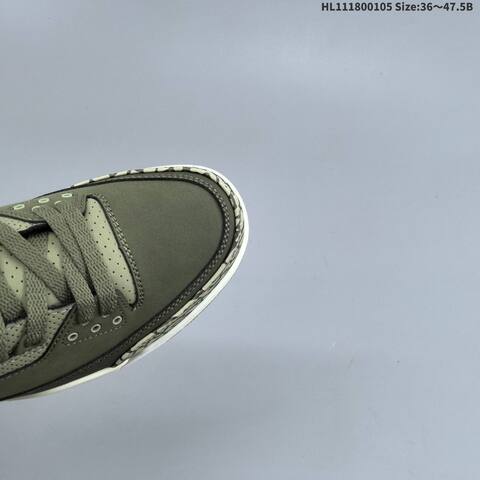Jordan Air Jordan 3 Retro Olive Green Black White Gum 36 47 5 Basketball - Unisex (BS-67106)