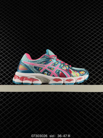ASICS GEL NIMBUS 16 White Black Blue Yellow EU 36-47 Running Shoe Running Sneakers - Unisex (BS-81671)