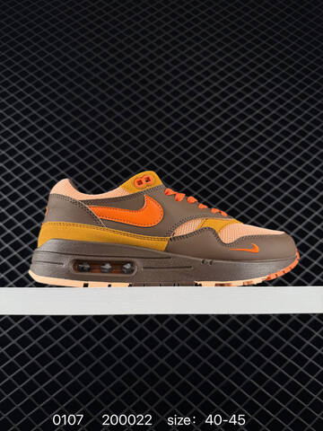 Nike Air Max 1 Brown Orange 40-45 Lifestyle - Men's (BS-73250)