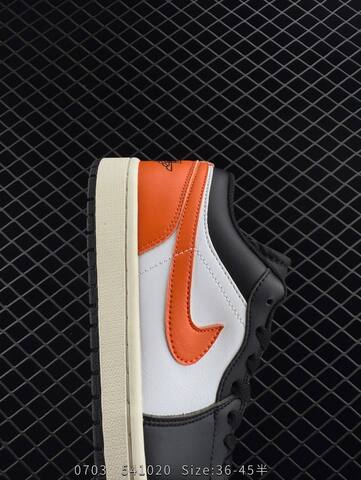 Jordan Air Jordan 1 Low Shattered Backboard Black White Orange Sail EU 36-45 Sneaker - Unisex BS-81108