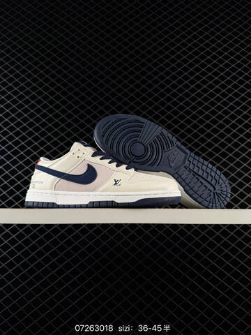 Nike Dunk Low Sail Navy White Red EU 36-45 Skate - Unisex (BS-70085)