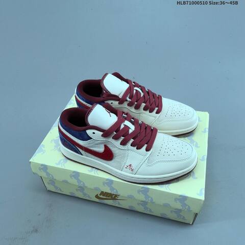 Jordan Air Jordan 1 Low White Red Navy Multicolor EU 36-45 Basketball - Unisex (BS-66000)