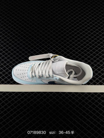 Nike Air Force 1 07 Light Blue White Navy Blue EU 36-45 Lifestyle - Unisex (BS-70178)