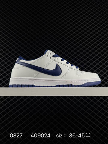 Nike SB Dunk Low White Navy Blue EU 36-45 Skate - Unisex (BS-72426)