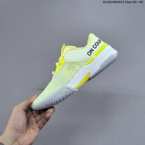 On THE ROGER Pro Pale Lime Neon Yellow White Black EU 36-45 Tennis Shoe Casual Sneakers - Unisex (BS-69616)