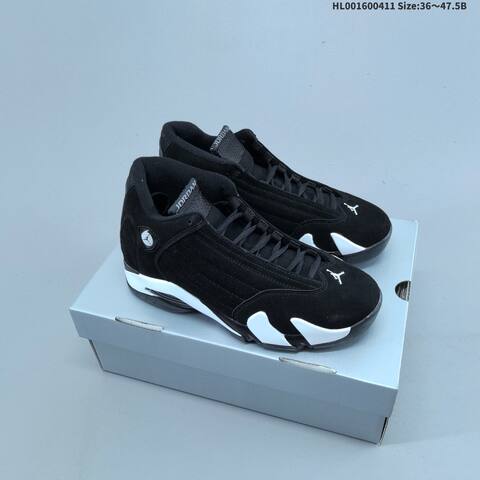 Jordan Air Jordan 14 Retro Black White Bred 36 47 5 Basketball - Unisex (BS-66246)