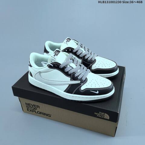 Nike Air Jordan 1 White Gray Brown 36 46 Lifestyle - Unisex (BS-67175)